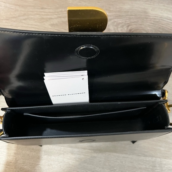 Brandon Blackwood Nia Bag with Gold Brass Hardware - Picture 3 of 5